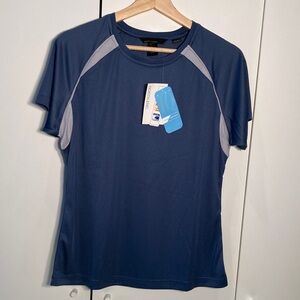 North End athletic tee Navy and Gray Short Sleeve Tee M